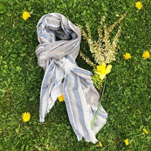 (🌼2 FOR $5 DEAL!) Blue Patterned Scarf